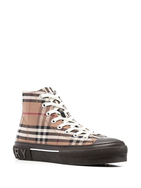 burberry sneaker high top|padded classic Burberry sneakers.